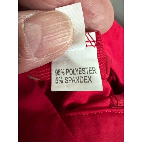 Red Two-Piece Maxi Skirt & Crop Top Set With Belt - XL - Metamorphosis Girl - Picture 3 of 7